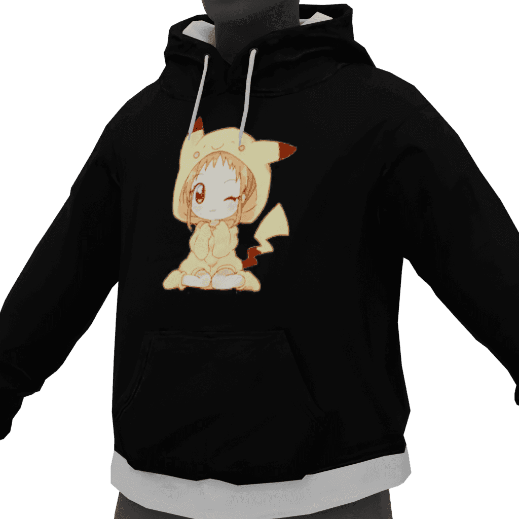 Hoodie With Mikachu Black